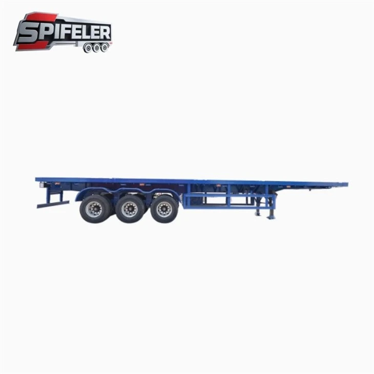 Light 40ft Flatbed Container Trailer factory